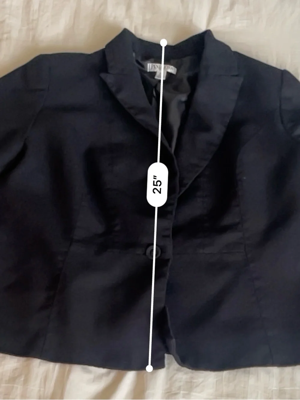 Pendleton Black Virgin Wool Women's Plus Blazer